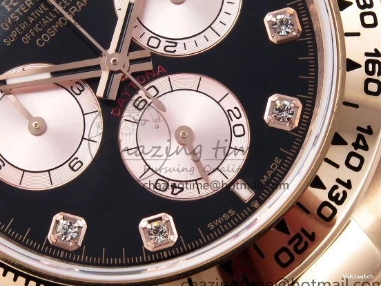 RG on Daytona 1:1 SH4131 Diamonds Edition Dial Black V5 Best 126505 QF Braclet RG 0507